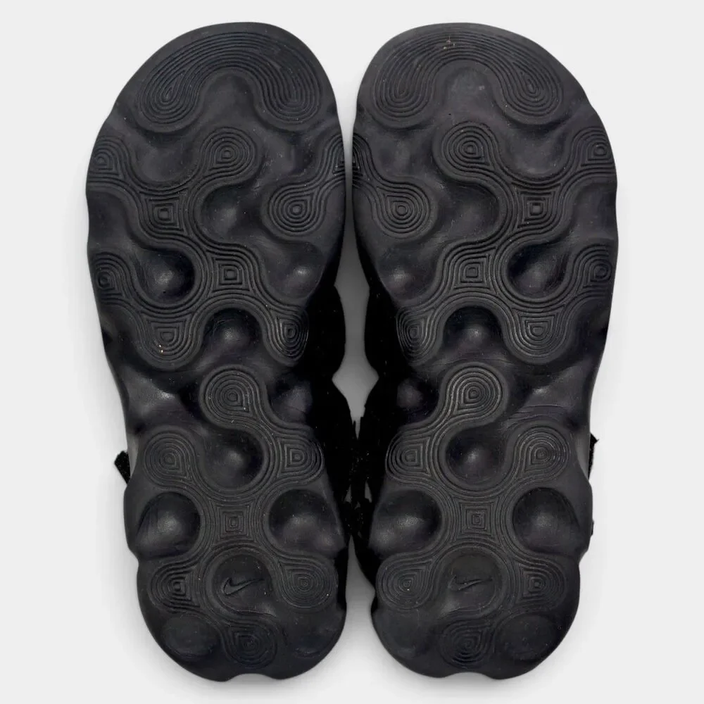 Nike Owaysis Sandals Women Size 7 Triple Black Adjustable Sport